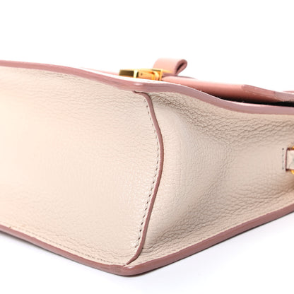 Miu Miu Goatskin Madras Mini Top Handle Bag Orchidea Gemma 8 of 8