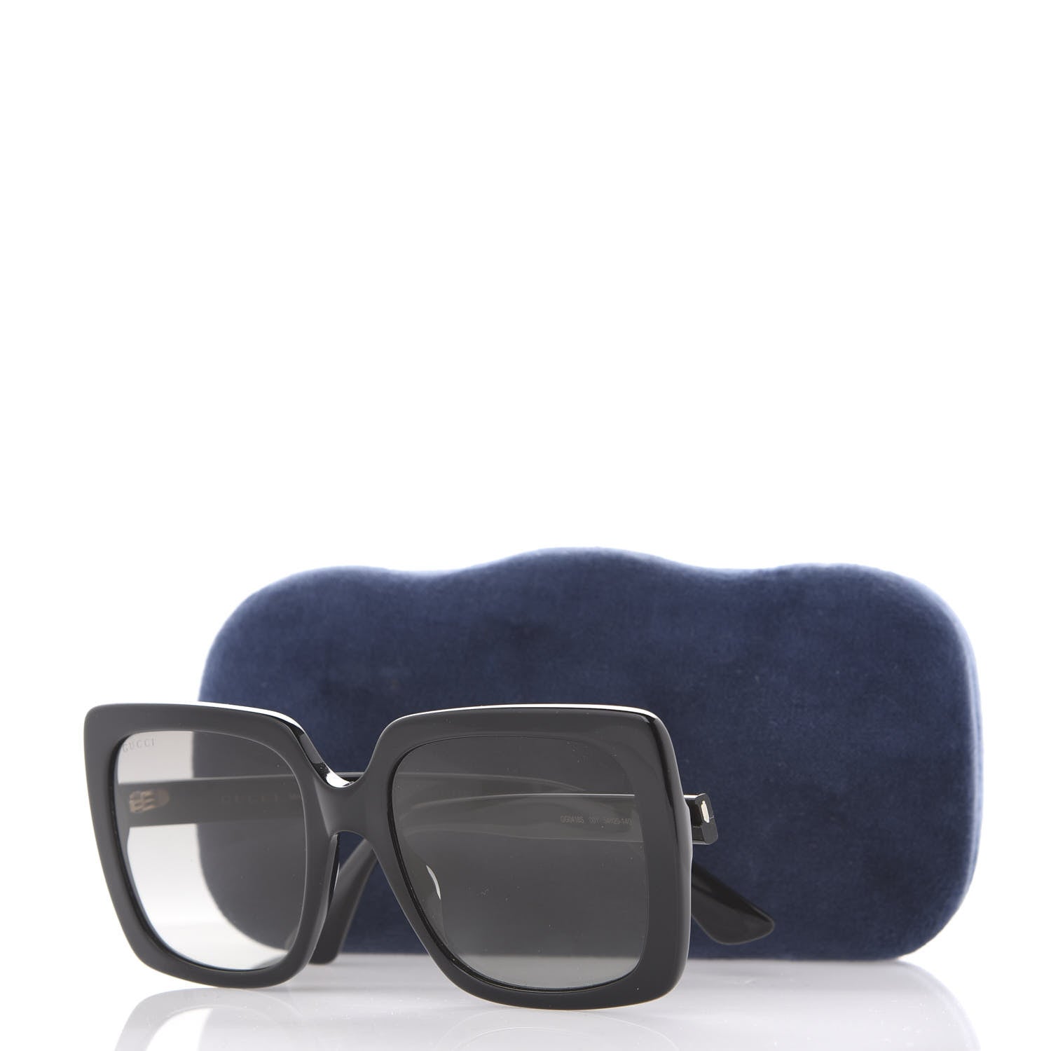 Gucci Crystal Square Frame GG Sunglasses GG0418S Black 8 of 8