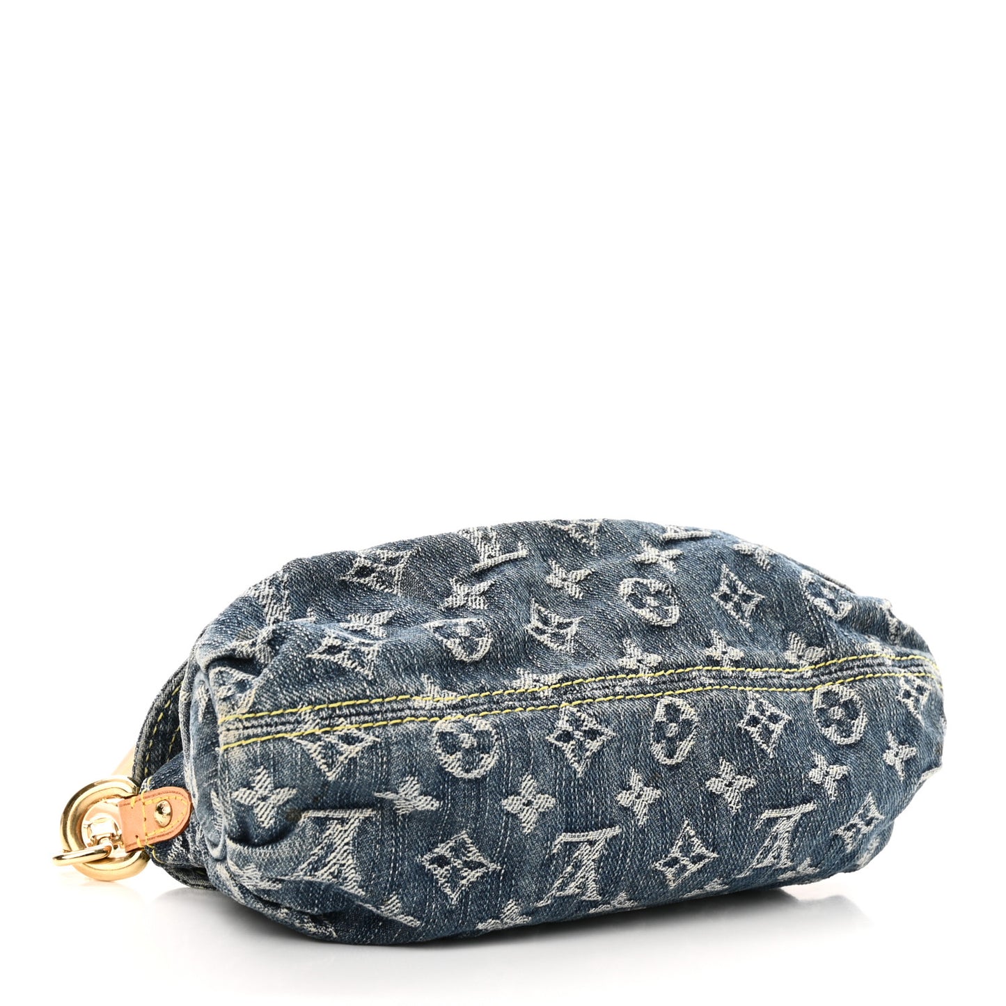 Monogram Denim Mini Pleaty Blue