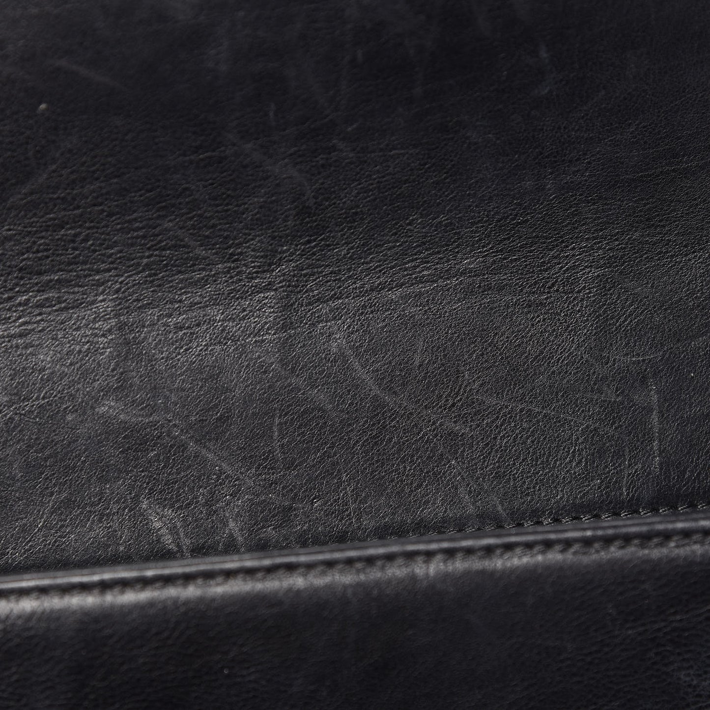 Calfskin Crystal Embossed Medium Boy Flap Black