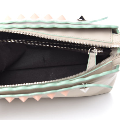 Fendi Vitello Dolce Scalloped Studded Medium By The Way Boston Bag Latte 6 of 18