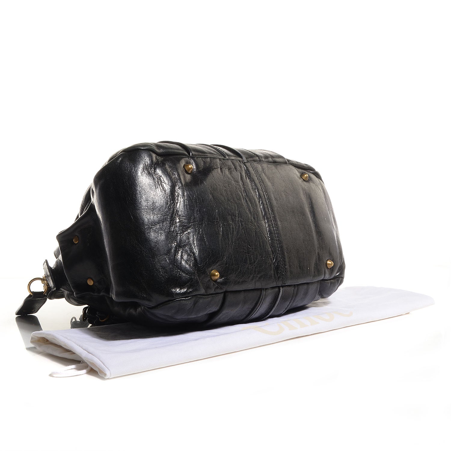 Chloe Leather Heloise Satchel Black 4 of 10
