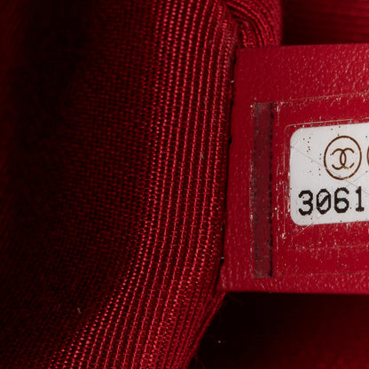 Chanel Shiny Goatskin Quilted Small Chanel 19 Pouch With Handle Black 7 of 11