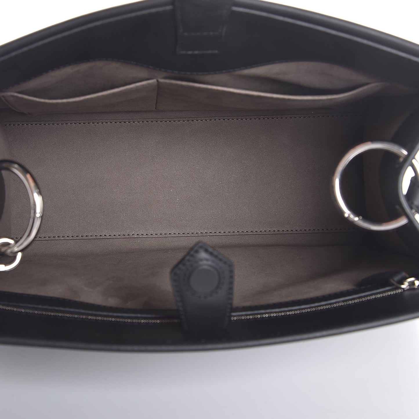 Vitello Century Opaco F is Fendi Regular Runaway Satchel Black