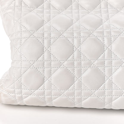 Christian Dior Lambskin Cannage Large Dior Soft Shopping Tote White 14 of 26