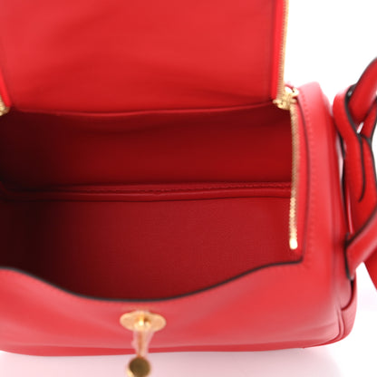 Hermes Swift Mini Lindy 20 Rouge De Coeur 5 of 9