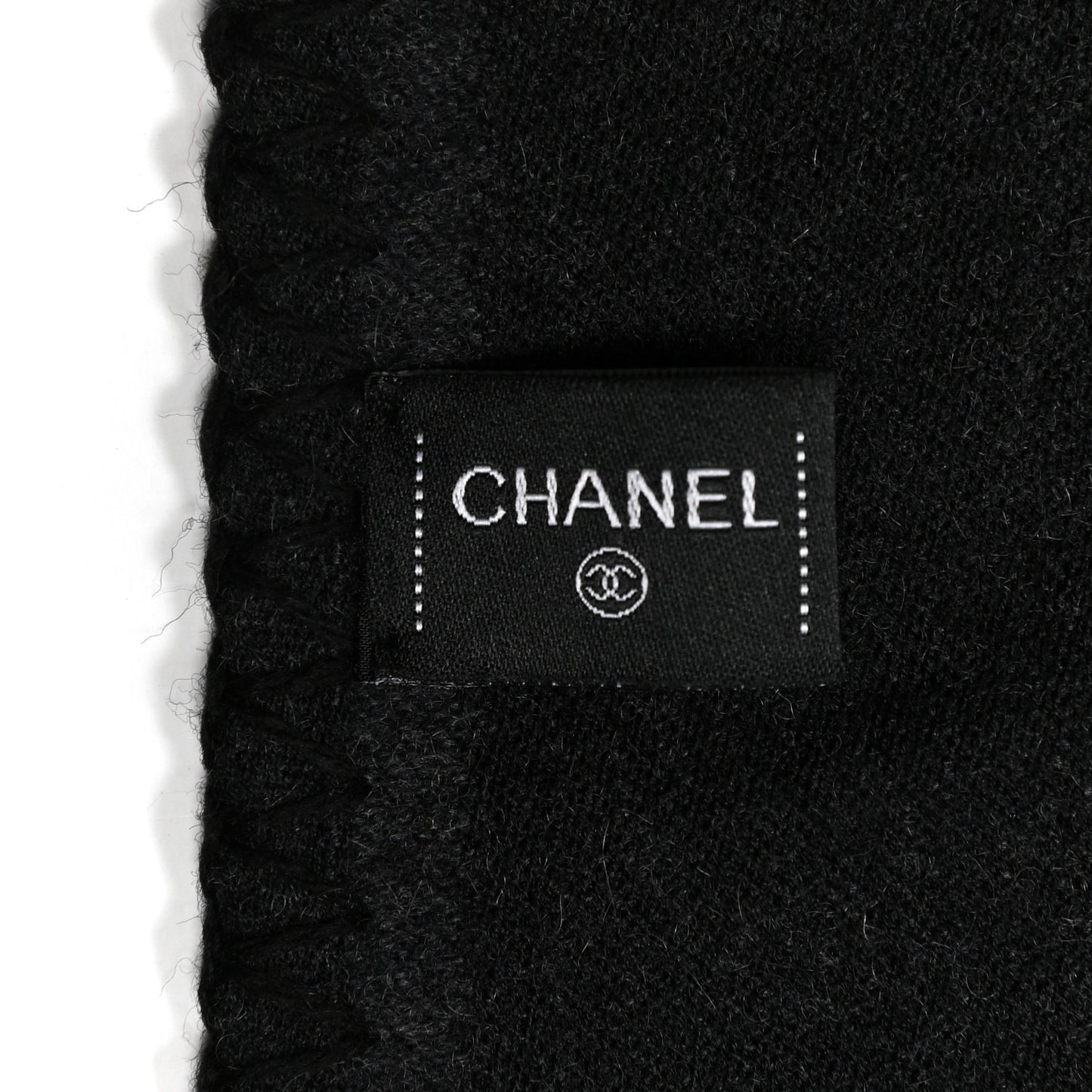 Cashmere CC Logo Stole Black