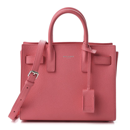 Saint Laurent Grained Calfskin Nano Sac De Jour Coral 1 of 12