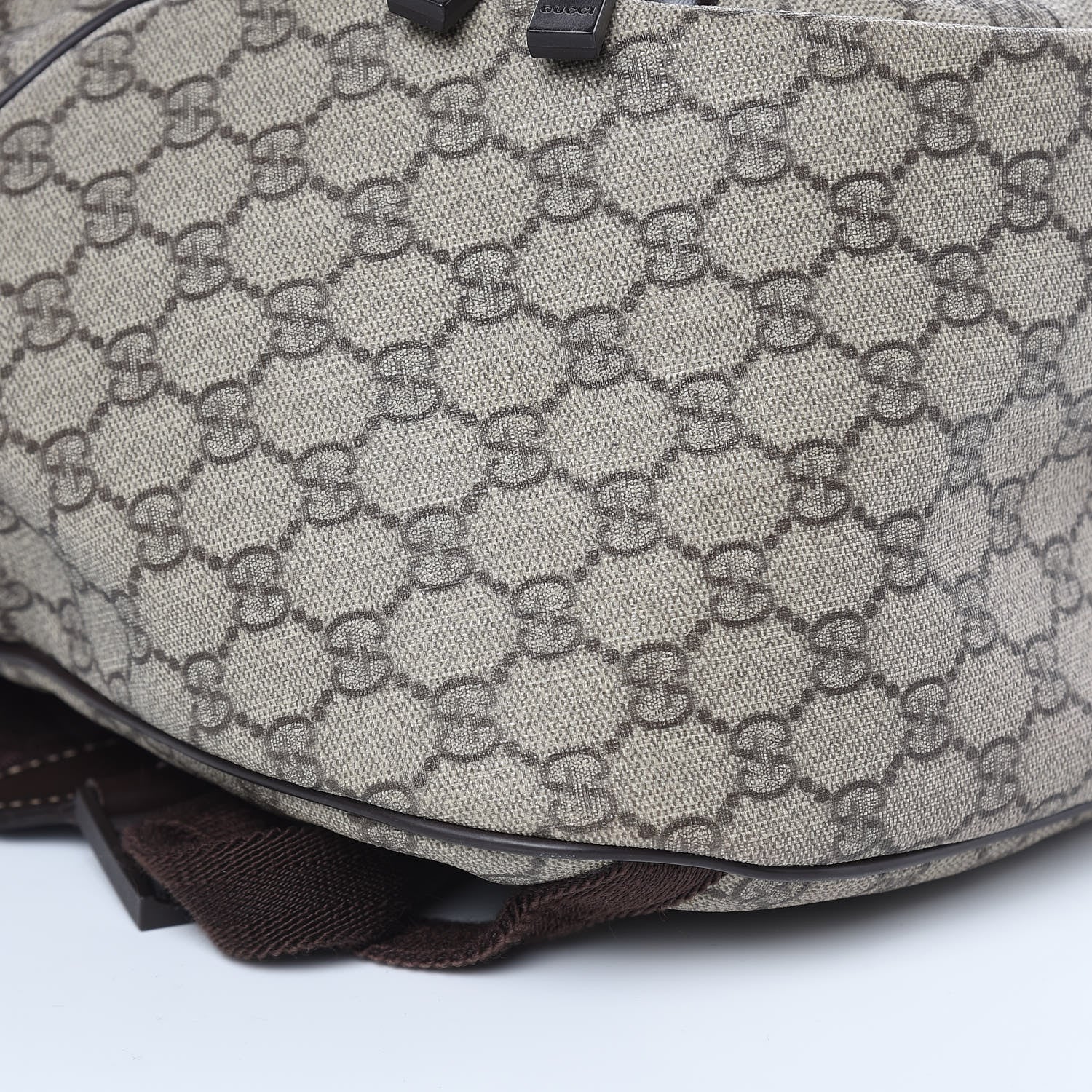 Gucci GG Plus Monogram Interlocking G Medium Backpack Dark Brown 10 of 11