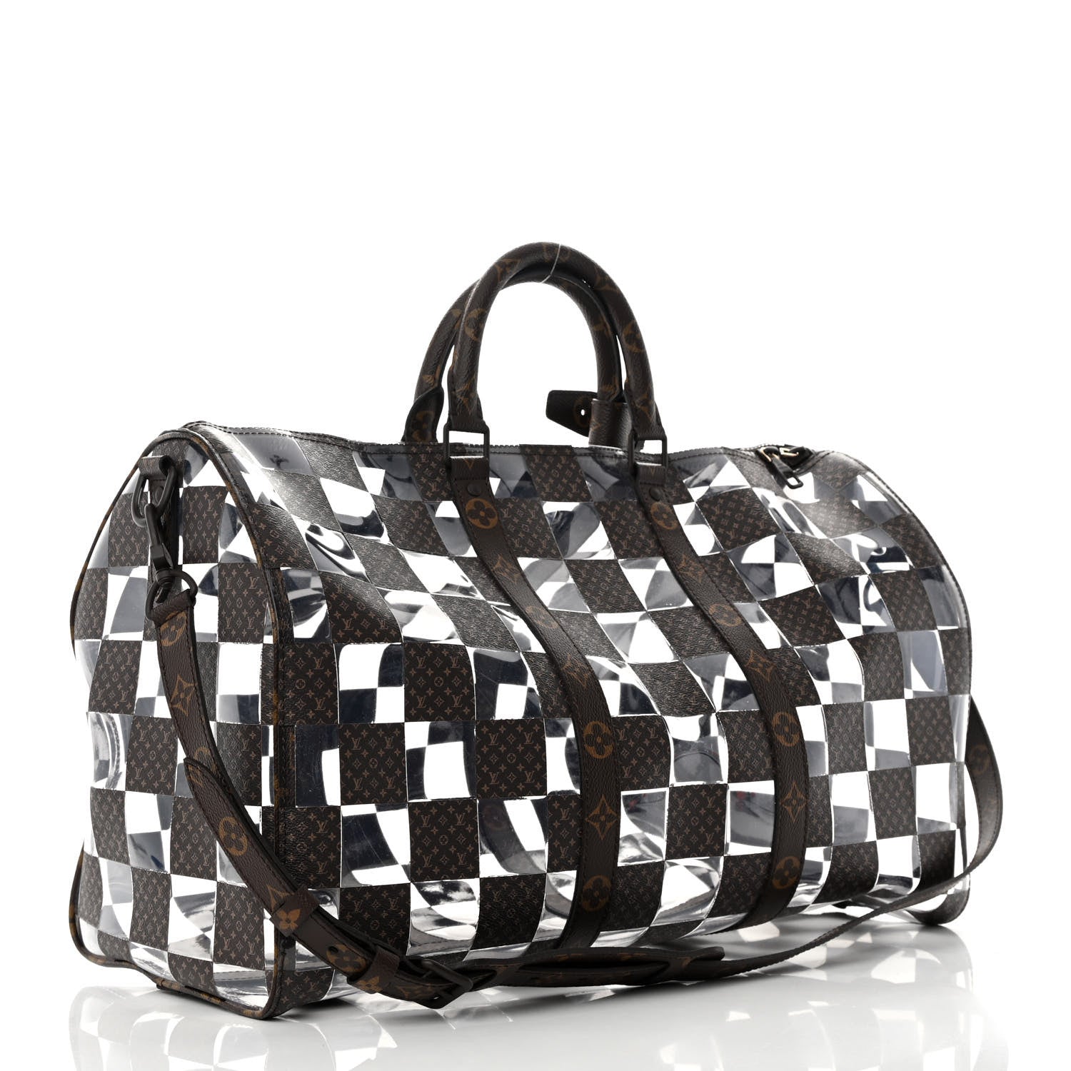 Louis Vuitton PVC Monogram Chess Keepall Bandouliere 50 2 of 11