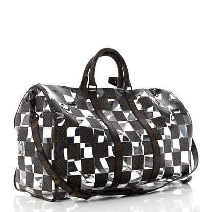 Louis Vuitton PVC Monogram Chess Keepall Bandouliere 50 2 of 11