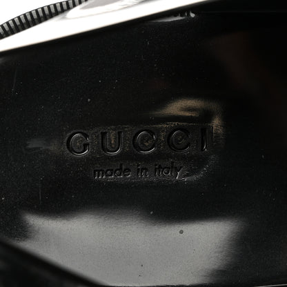 Gucci Shiny Rubber Womens Double G Buckle Strap Sandals 39 Black 6 of 8