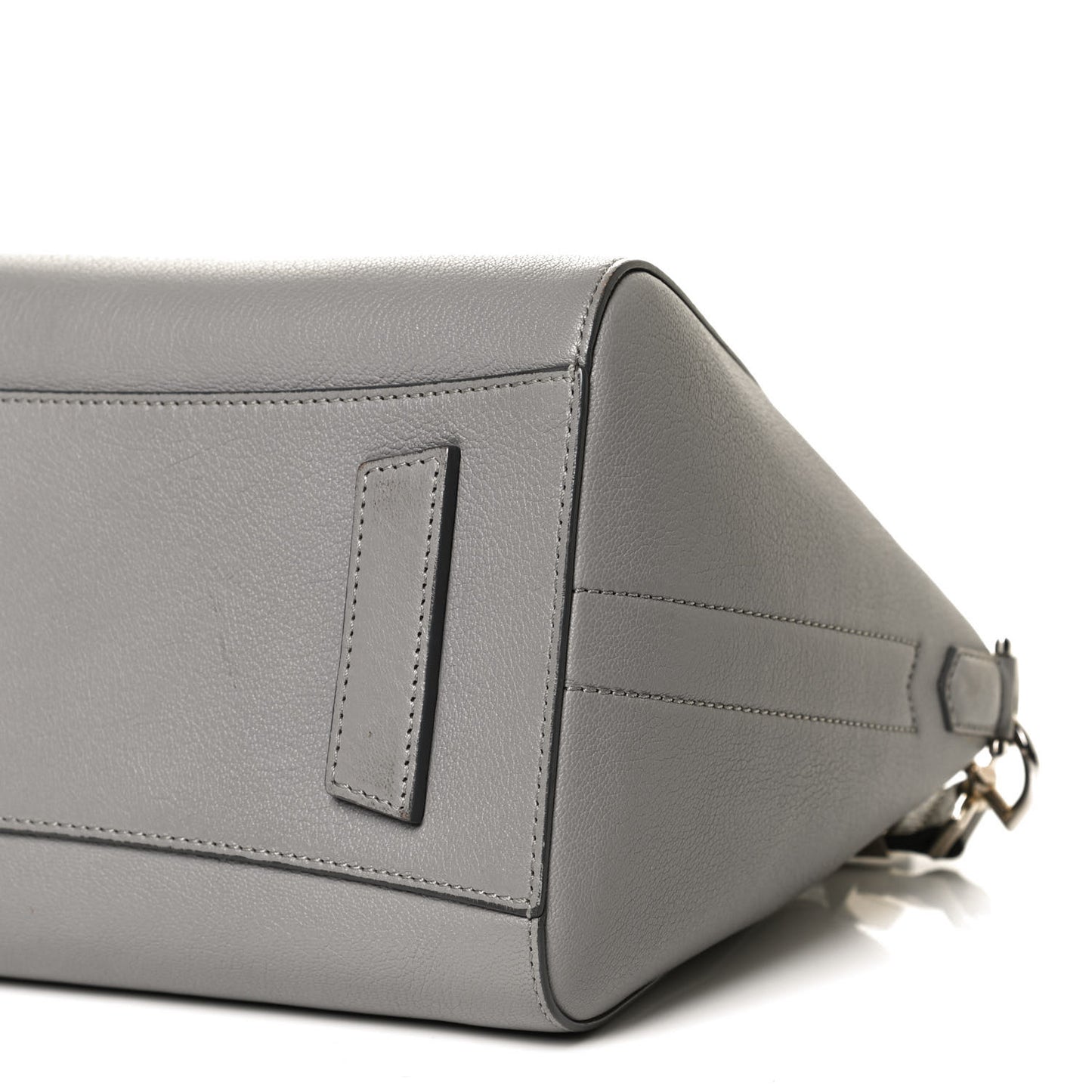 Sugar Goatskin Small Antigona Pearl Grey