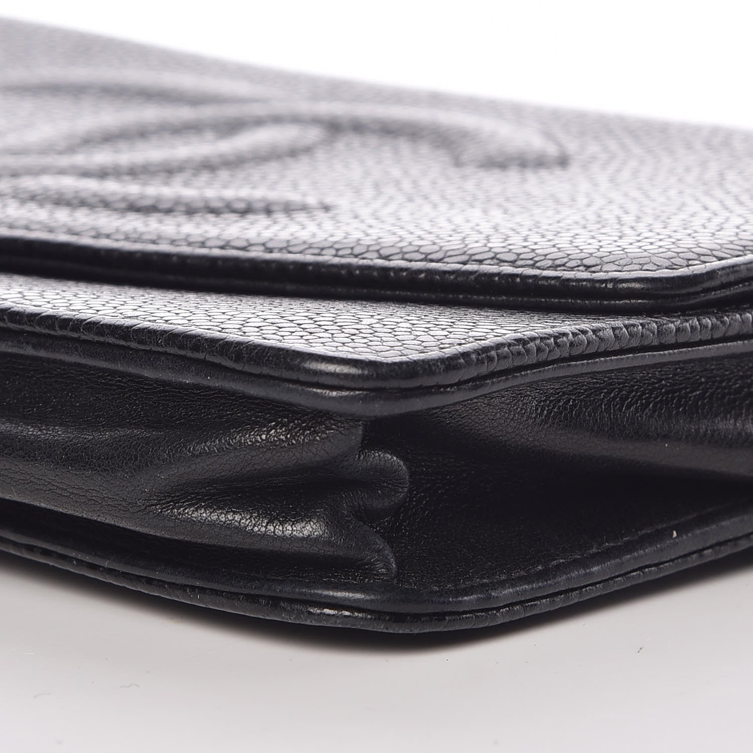 Chanel Caviar Timeless CC Wallet On Chain WOC Black 6 of 18