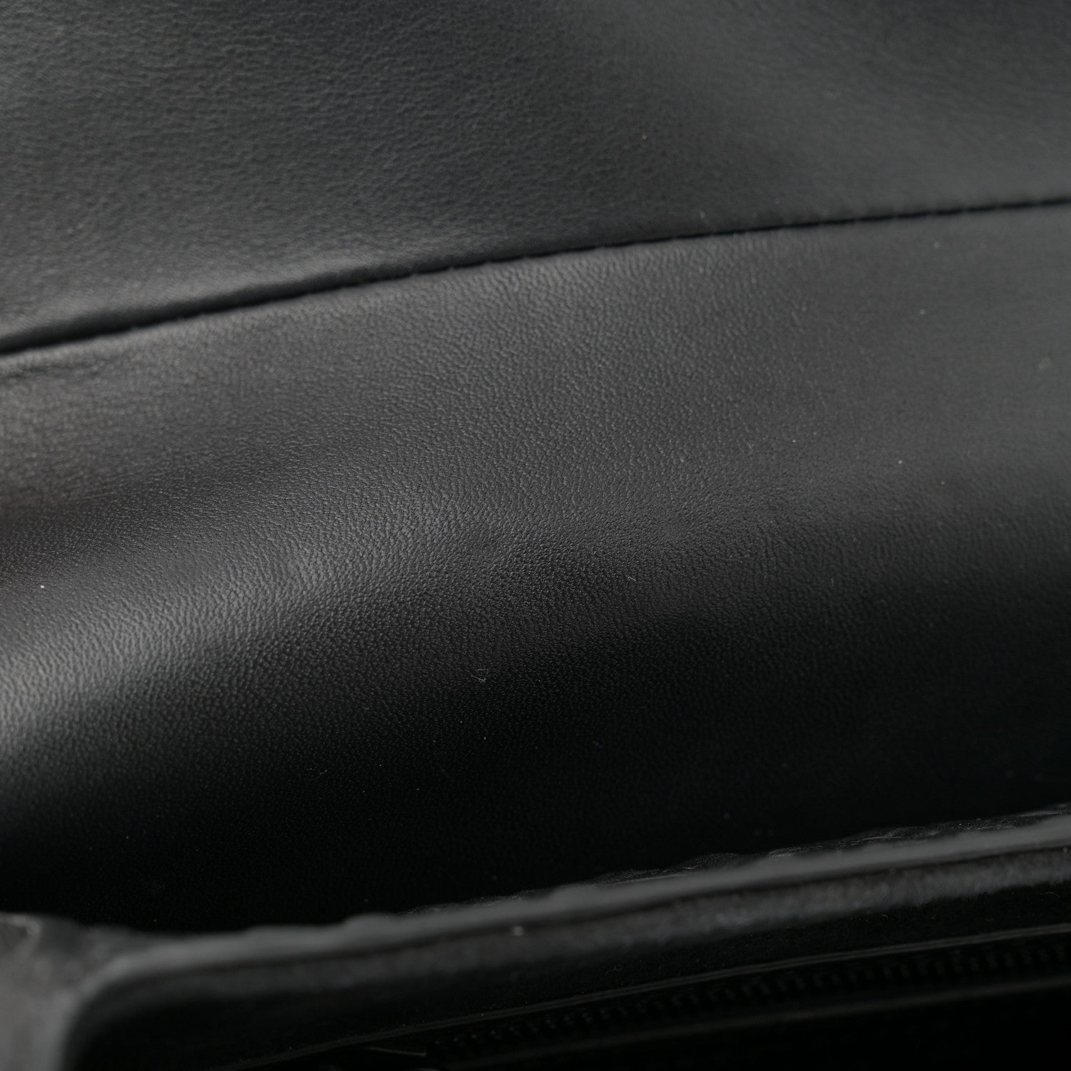 Christian Dior Calfskin Embossed Oblique Saddle Bag Black 11 of 11