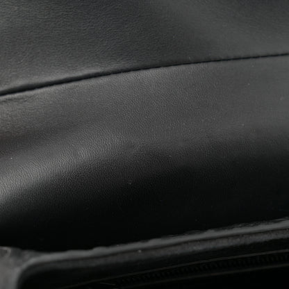 Christian Dior Calfskin Embossed Oblique Saddle Bag Black 11 of 11