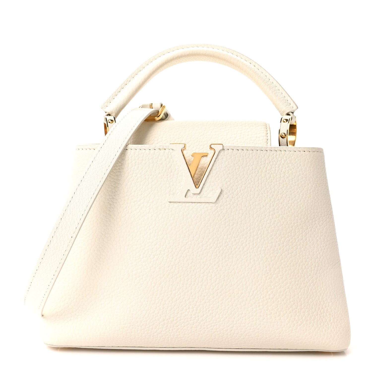 Louis Vuitton Taurillon Capucines BB Blanc Casse 1 of 9