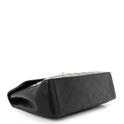 Chanel Lambskin Quilted XL Jumbo Single Flap Black 4 of 14