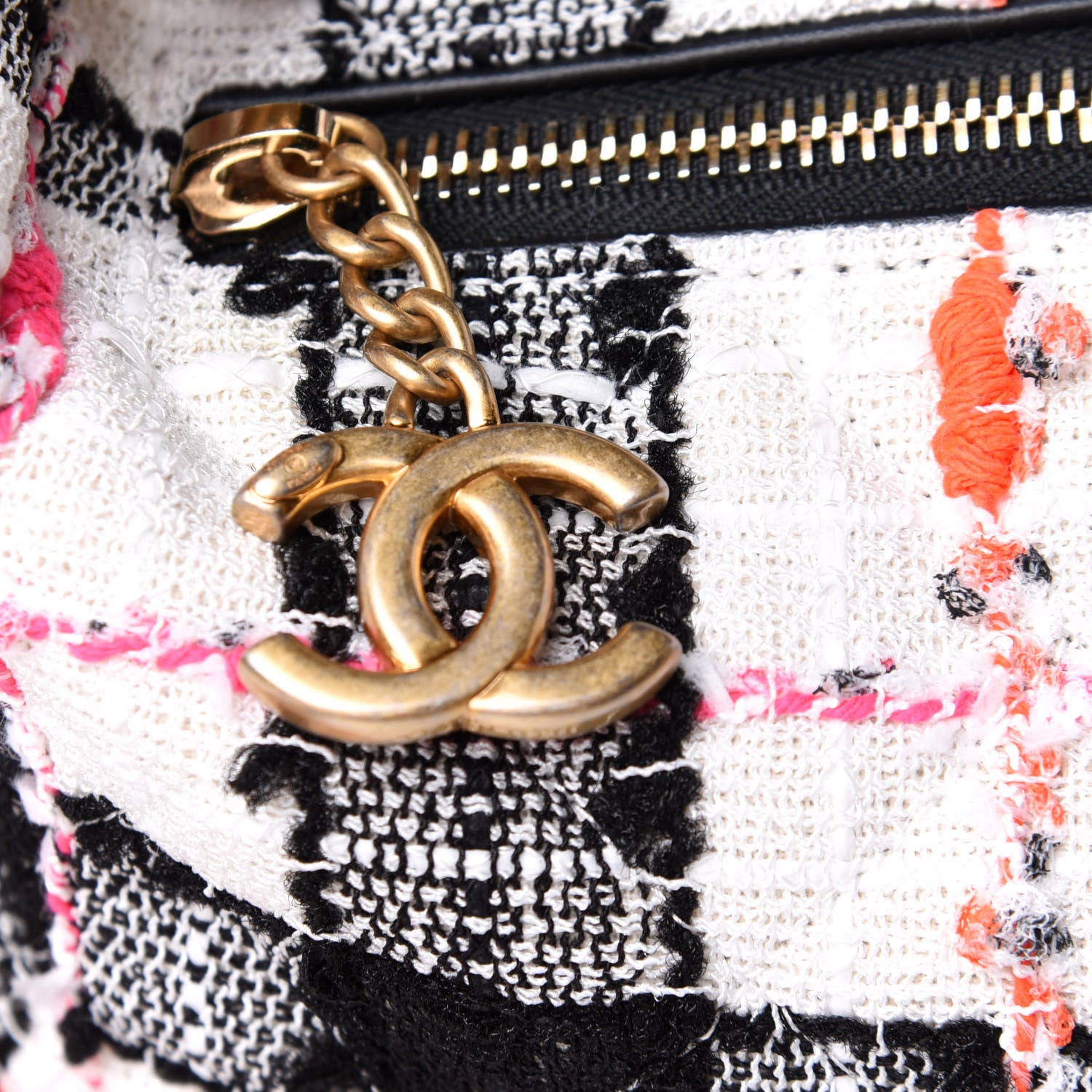 Chanel Tweed Chain 20s Signature Hobo White Multicolor 9 of 11