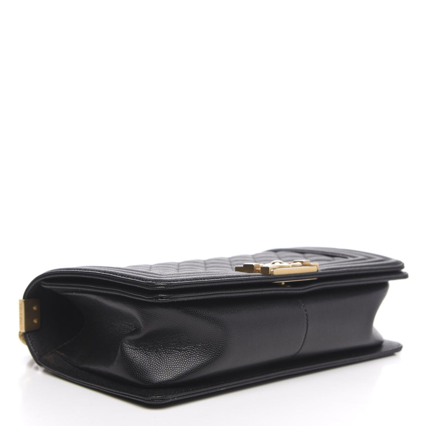 Caviar Quilted Medium Boy Flap Black