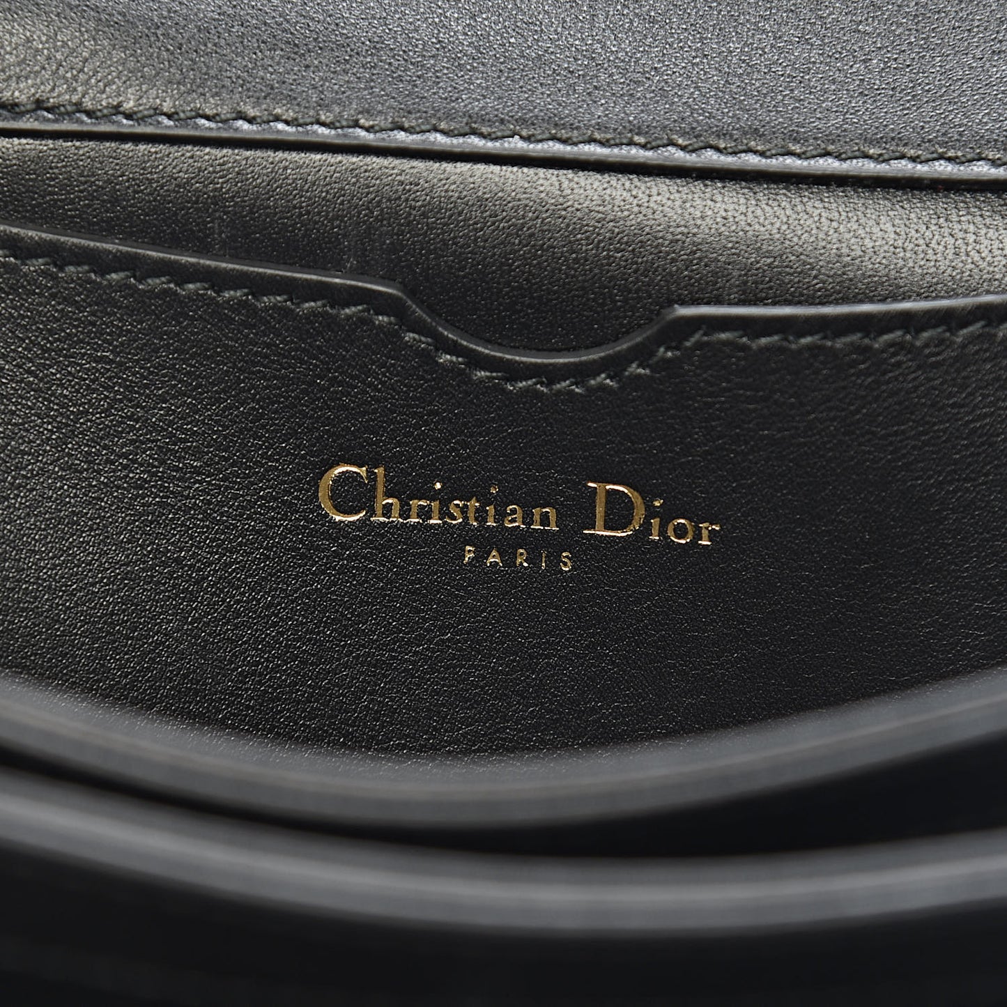 Calfskin Bee Clutch Black
