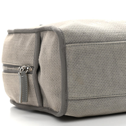 Chanel Canvas Deauville Bowling Bag Grey 10 of 19