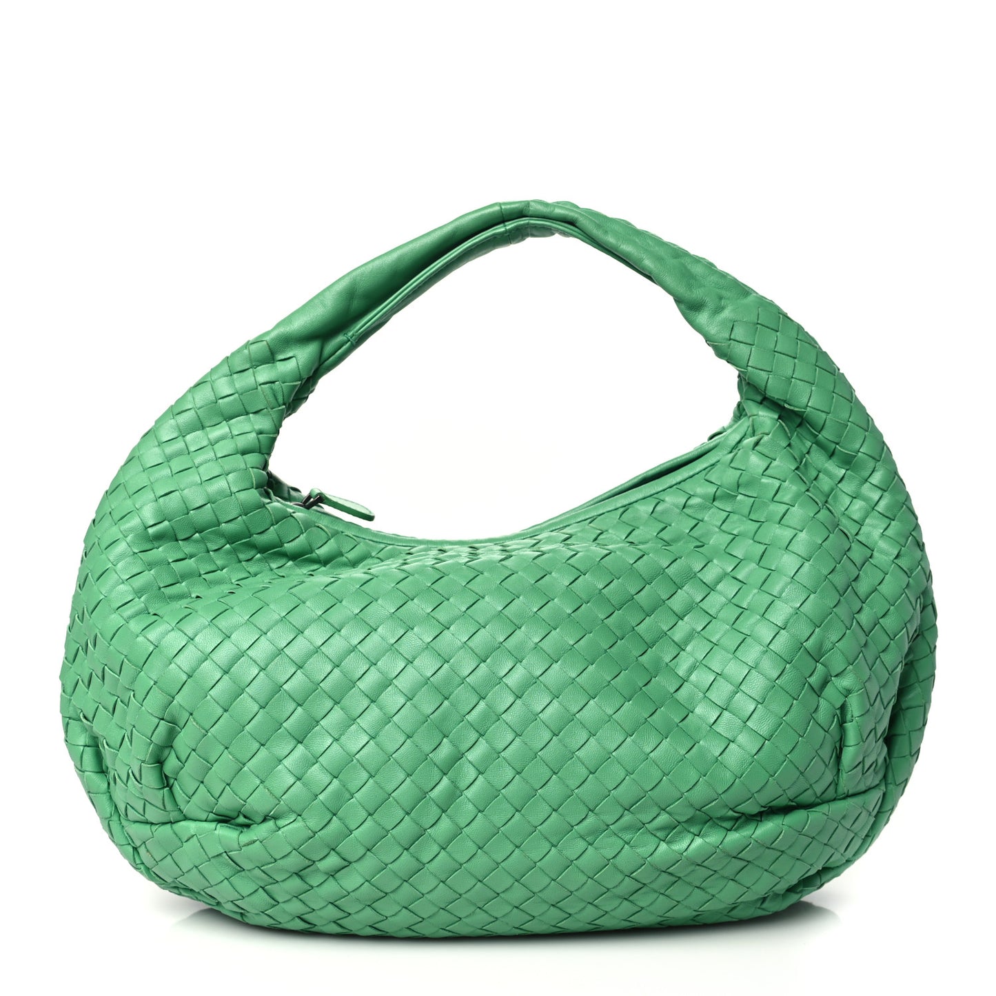 Nappa Intrecciato Medium Belly Veneta Hobo Green