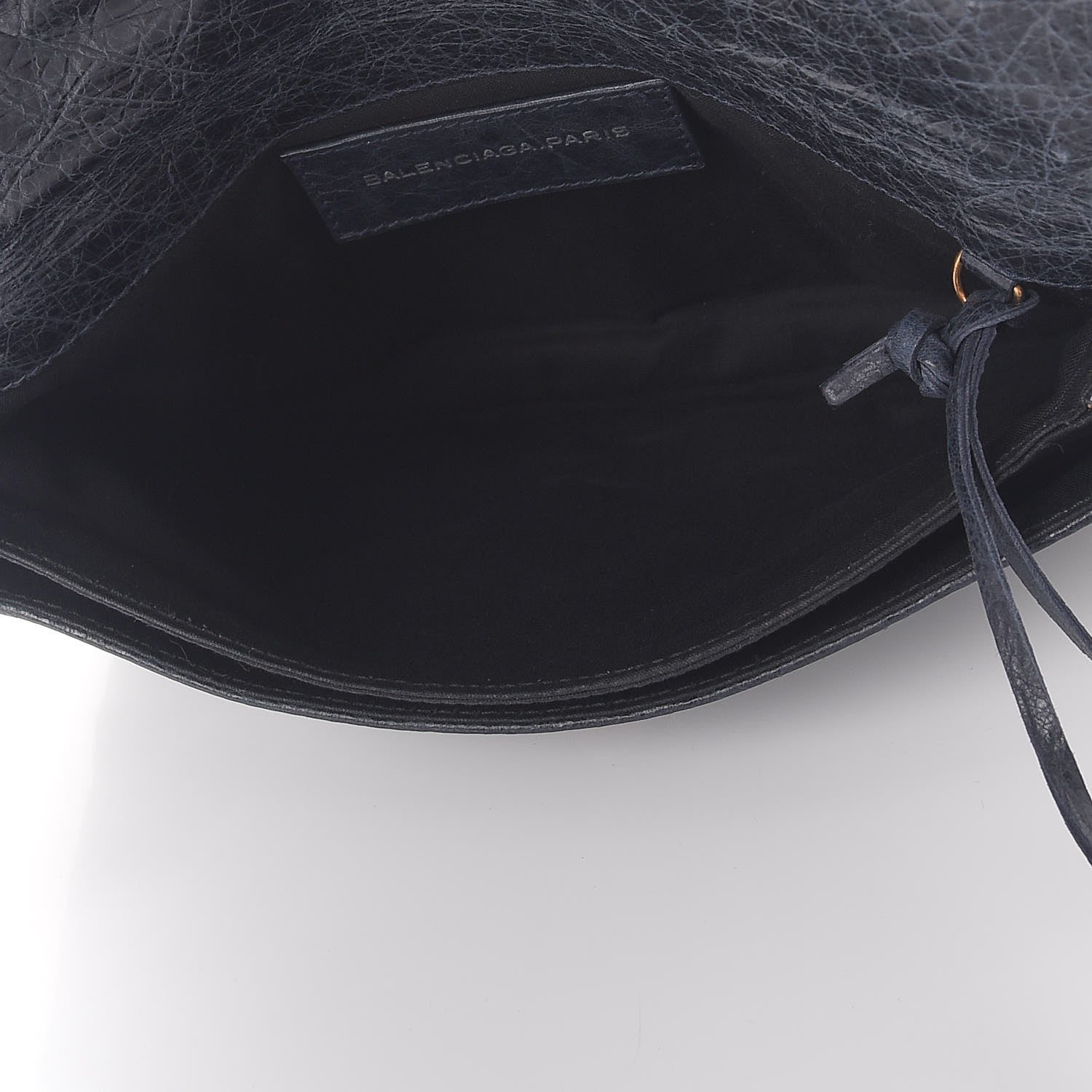 Balenciaga Agneau Giant 12 Rose Gold Hardware Envelope Clutch Dark Night 5 of 7