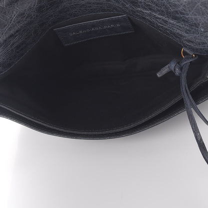 Balenciaga Agneau Giant 12 Rose Gold Hardware Envelope Clutch Dark Night 5 of 7