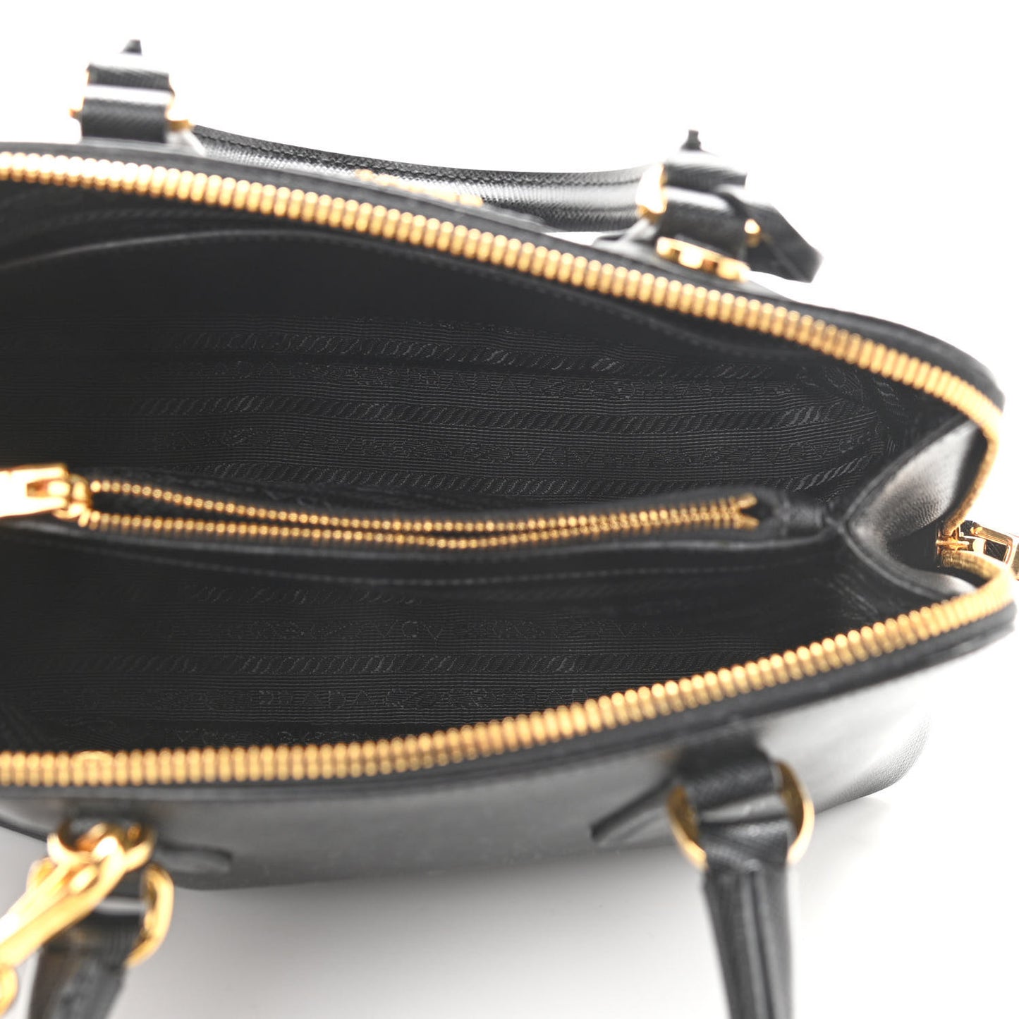 Saffiano Lux Mini Promenade Tote Black