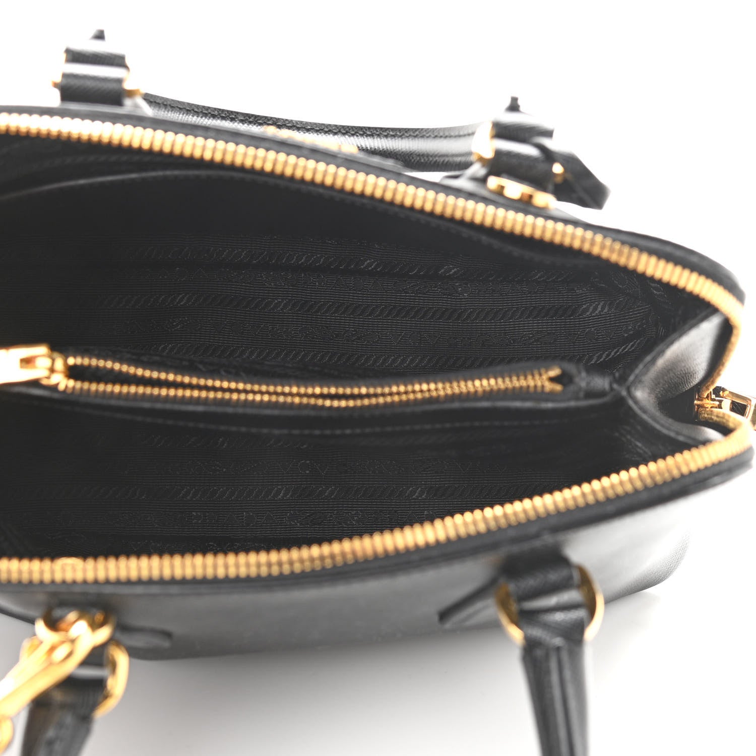 Prada Saffiano Lux Mini Promenade Tote Black 5 of 9