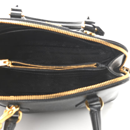 Prada Saffiano Lux Mini Promenade Tote Black 5 of 9