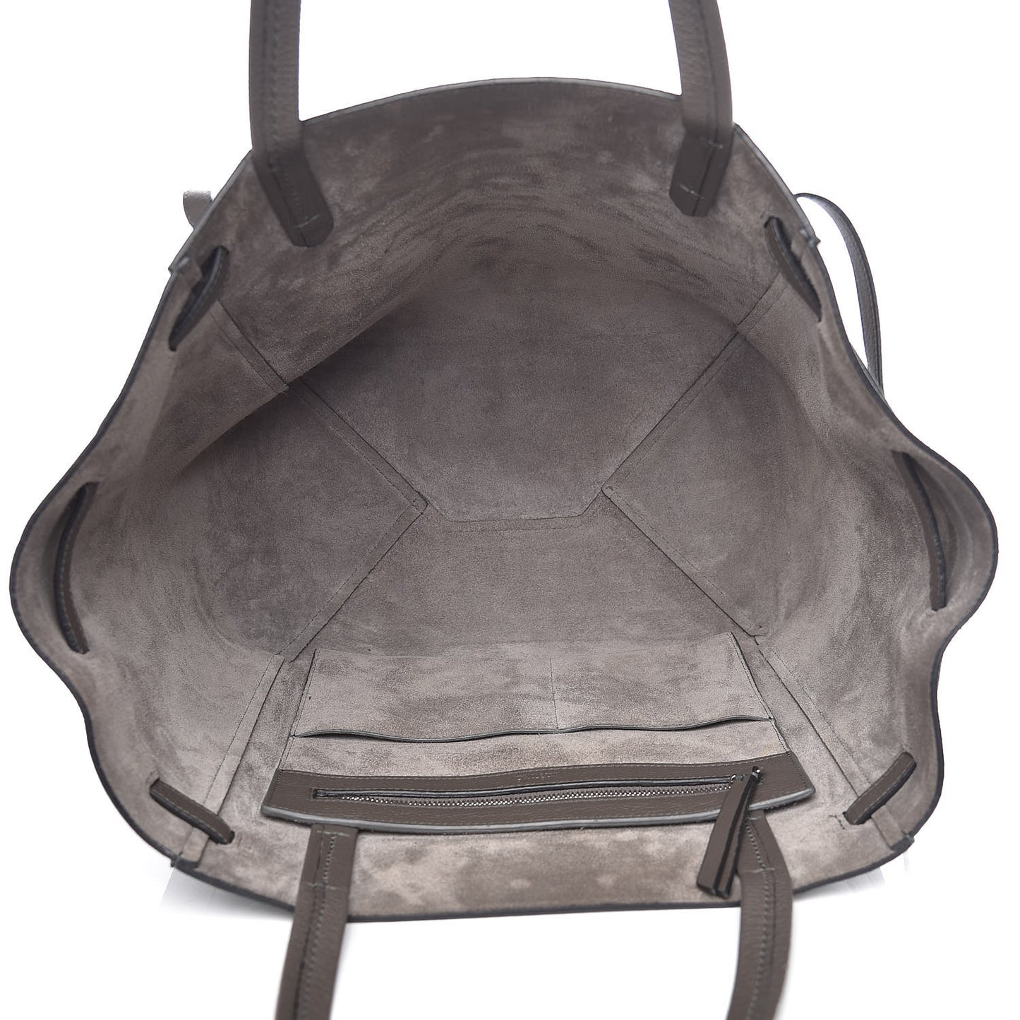 Soft Grained Calfskin Small Belt Cabas Phantom Taupe