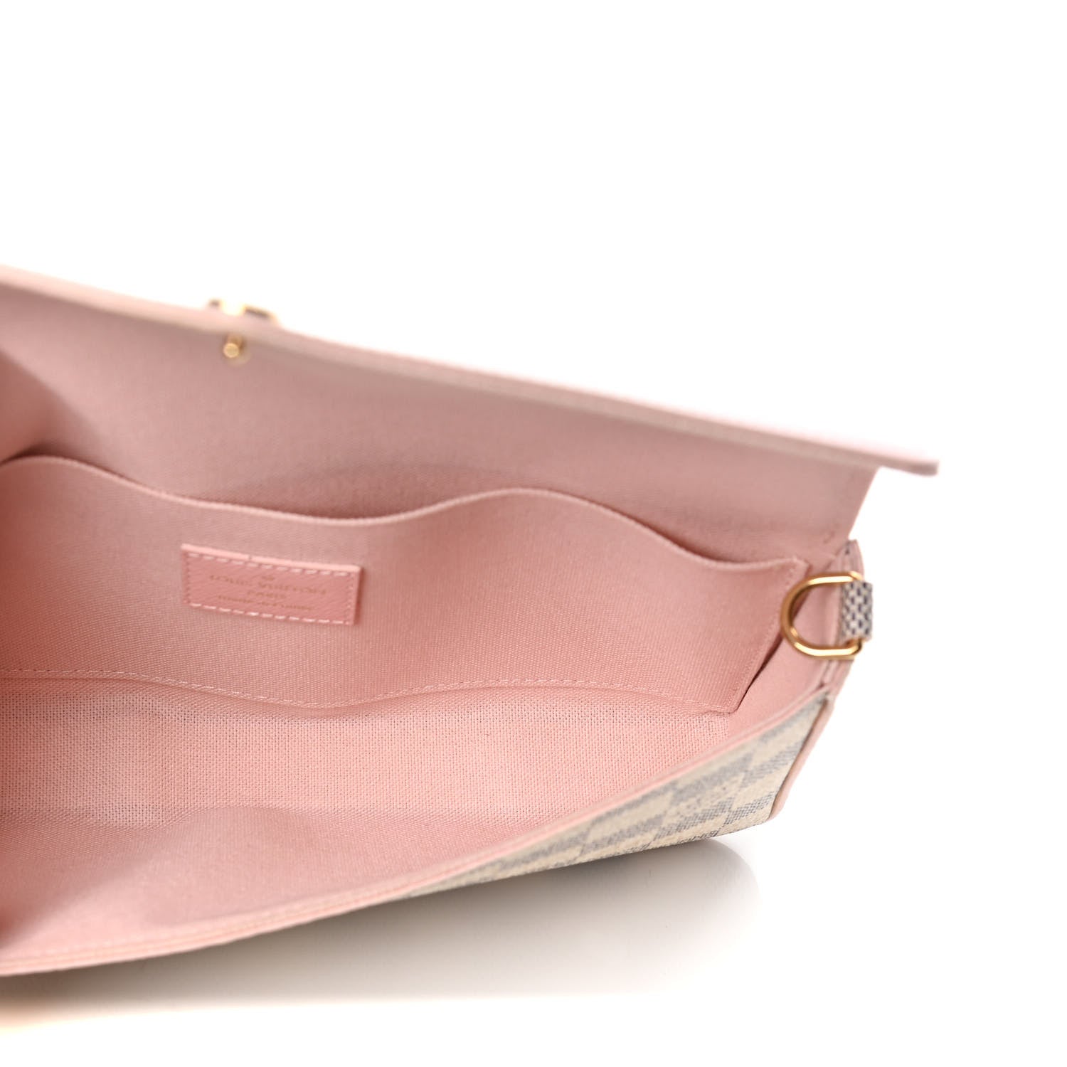 Louis Vuitton Damier Azur Calfskin Pochette Felicie Eau de Rose 4 of 4