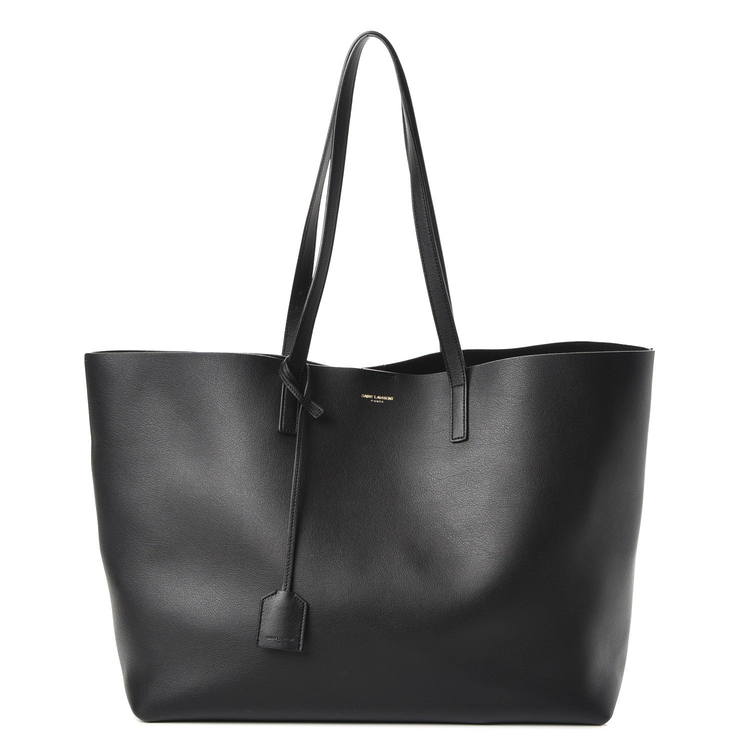 Saint Laurent Calfskin Large Shopping Tote Black 1 of 9