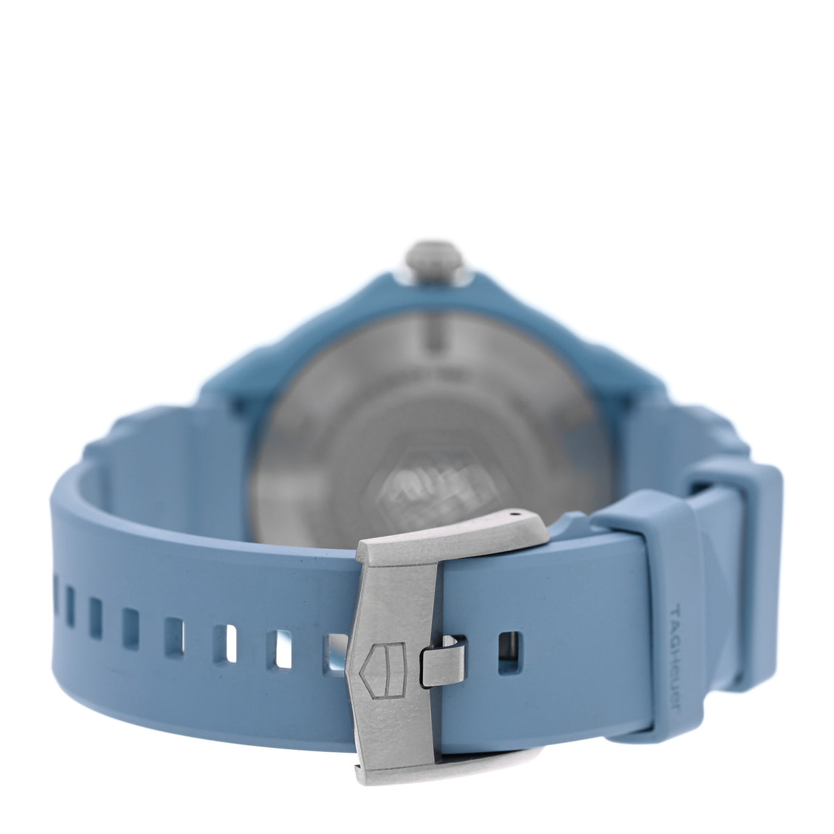 Tag Heuer Polylight Stainless Steel Rubber 38mm Formula 1 Solargraph Quartz Watch Light Blue WBY1163 3 of 5