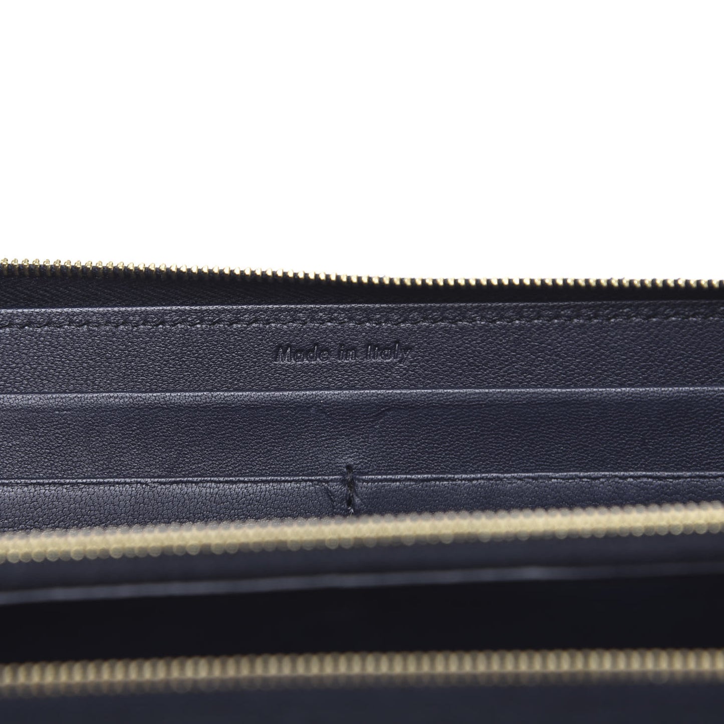 Lambskin Large Zip Around Multifunction Wallet Navy Claycourt