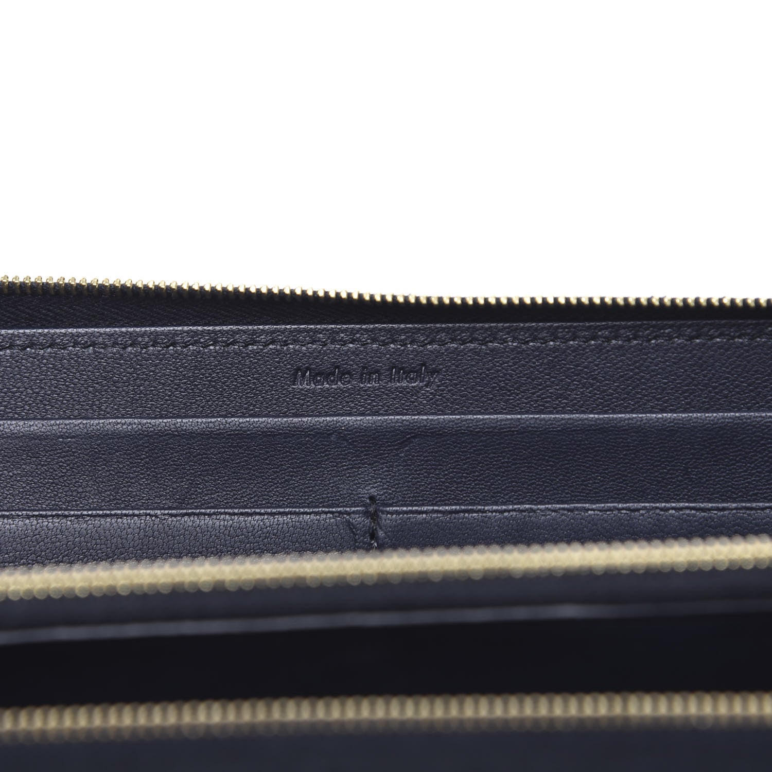 Celine Lambskin Large Zip Around Multifunction Wallet Navy Claycourt 6 of 10