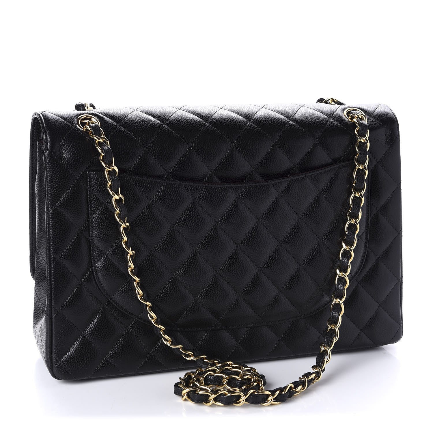 Chanel Caviar Quilted Maxi Double Flap Black 4 of 12