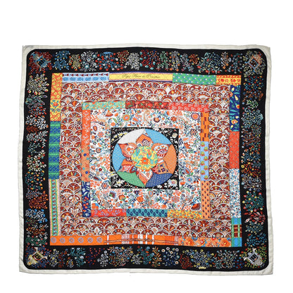 Hermes Cashmere Silk Pique Fleuri de Provence GM 140 Shawl 1 of 4