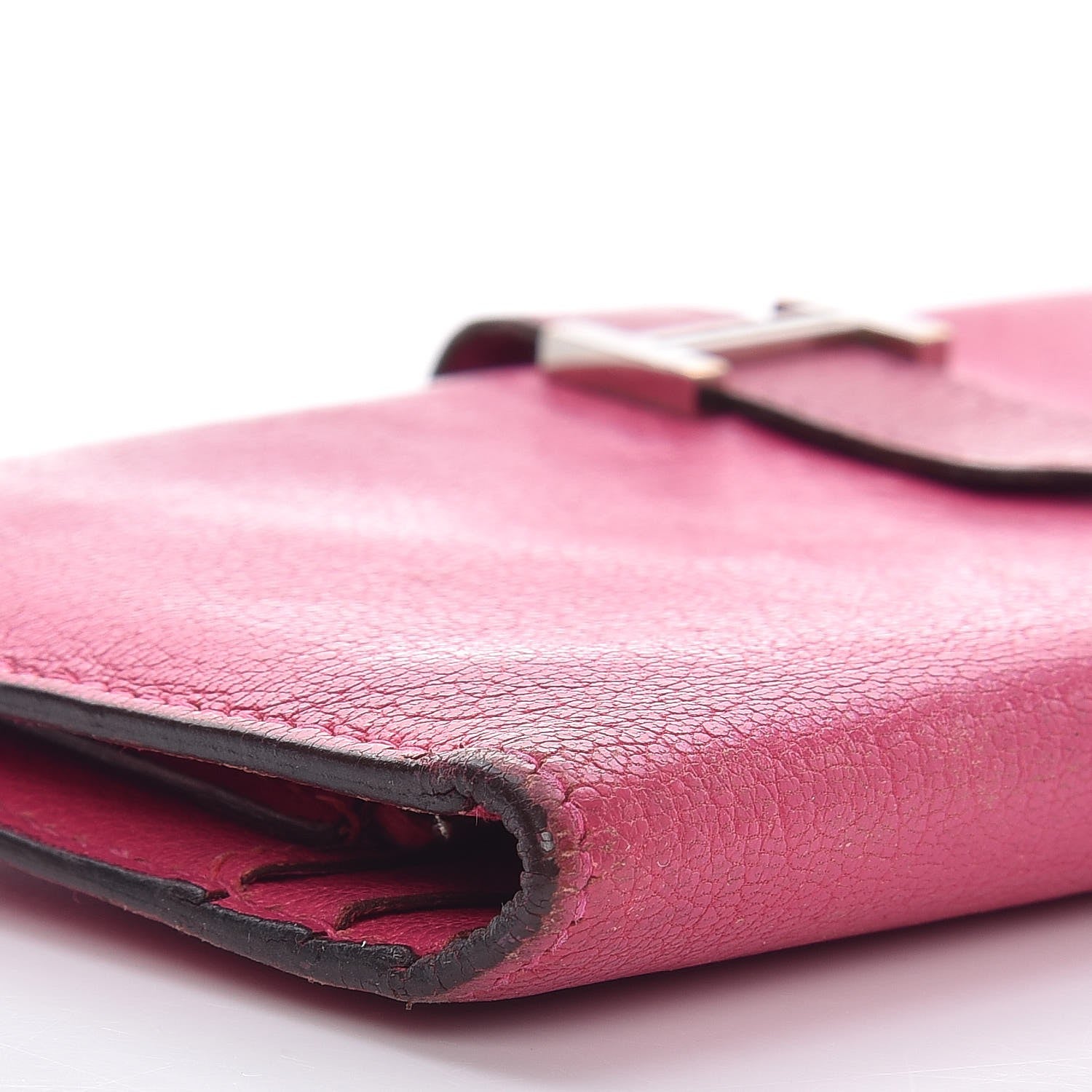Hermes Chevre Mysore Bearn Wallet Rose Shocking 10 of 11