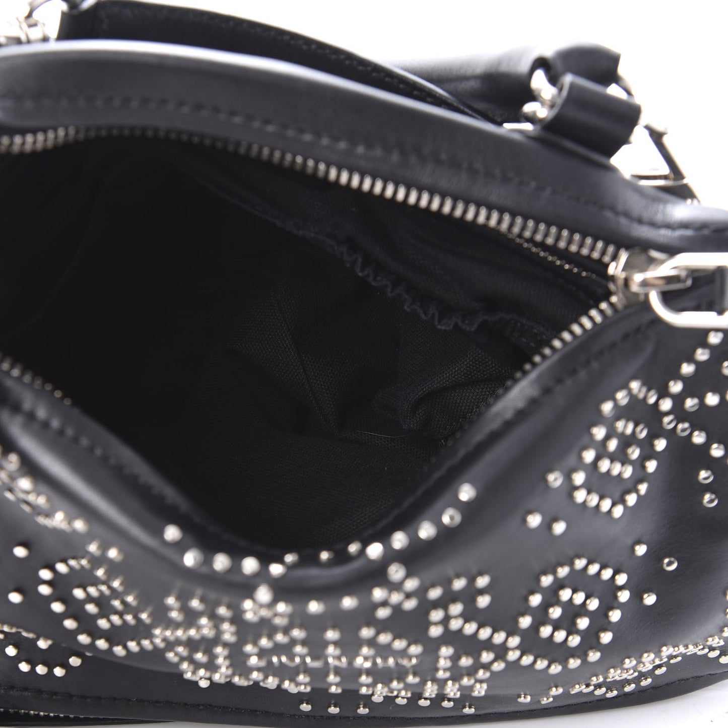 Calfskin Small Studded Pandora Black