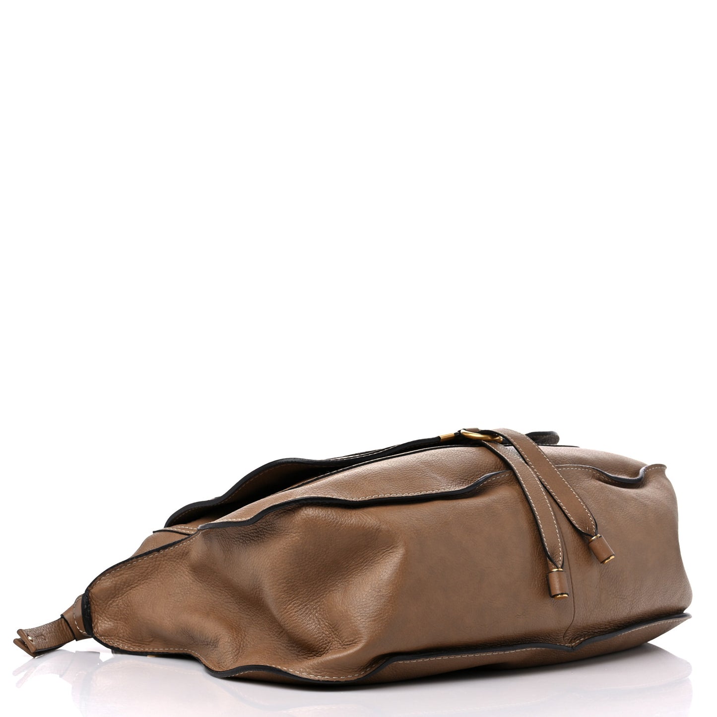Calfskin Large Marcie Satchel Nut