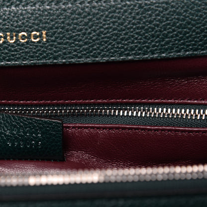 Gucci Grainy Calfskin Small Zumi Top Handle Bag Vintage Green 9 of 9