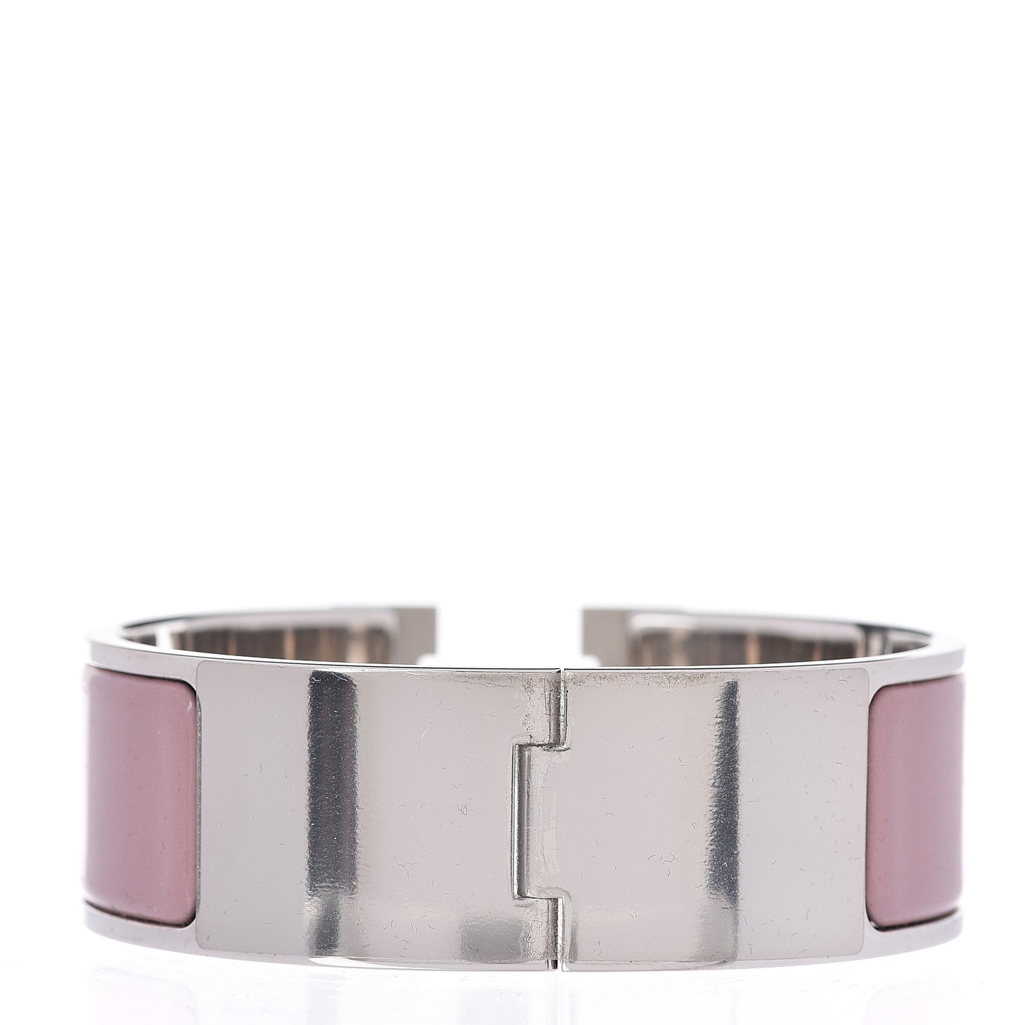 Enamel Wide Clic Clac H Bracelet PM Bois De Rose