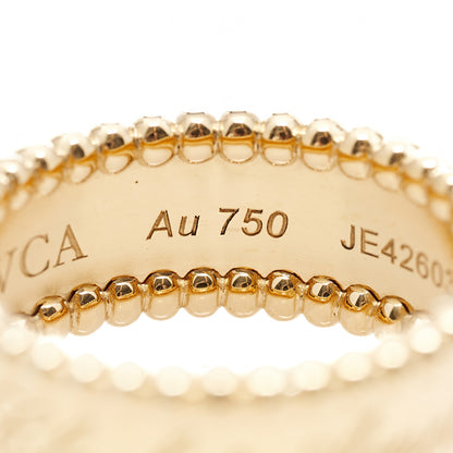 Van Cleef & Arpels 18K Yellow Gold Perlee Signature Ring 53 6.25 5 of 8