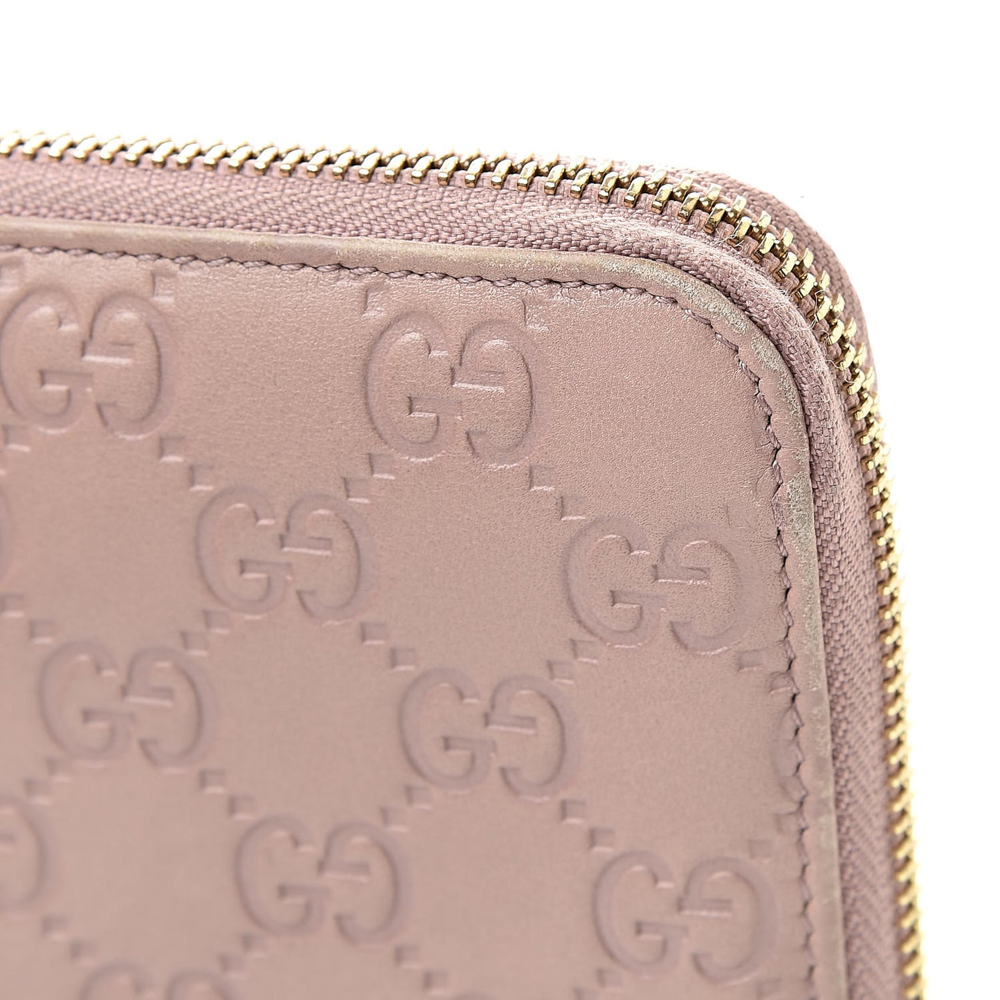 Guccissima Zip Around Wallet Pink