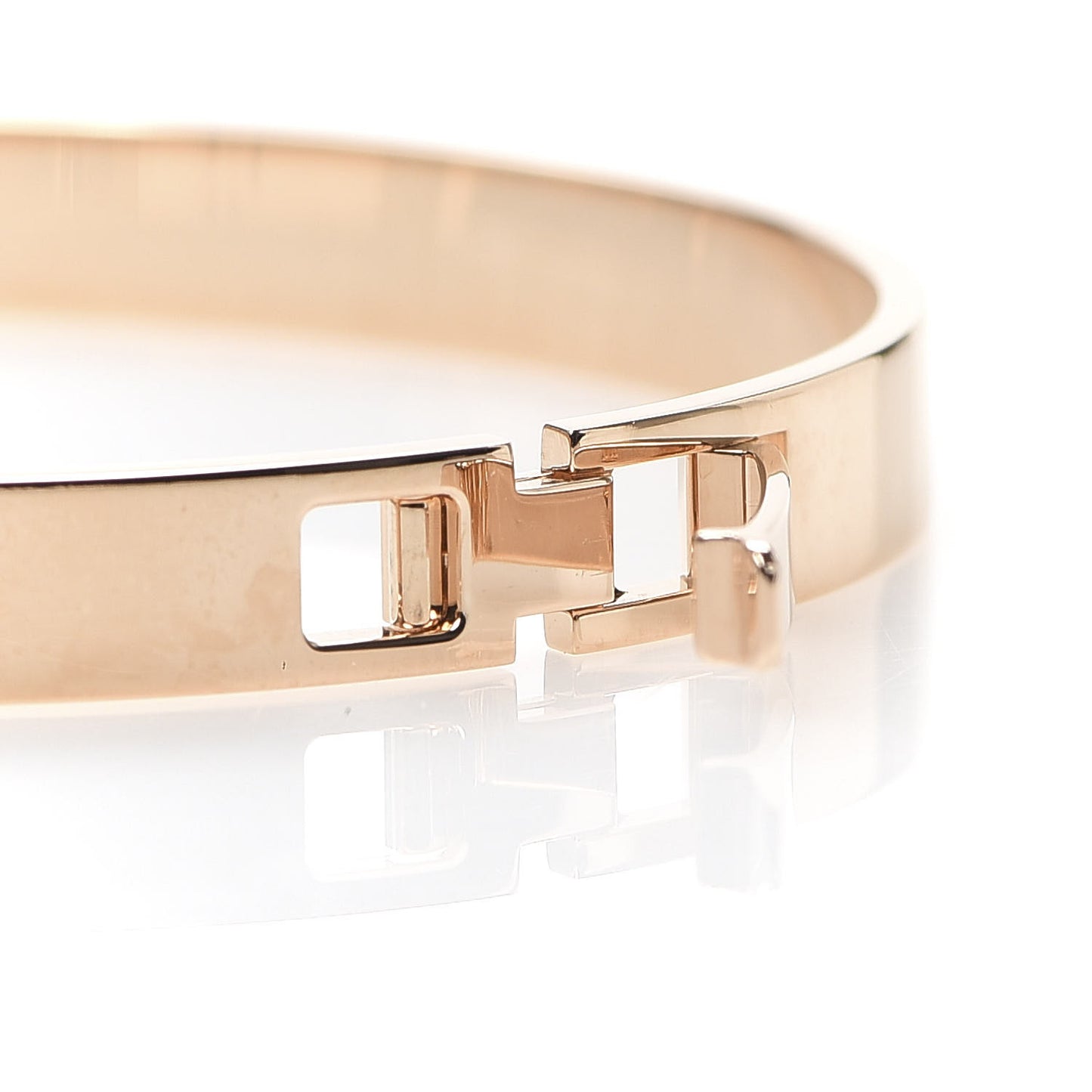 18K Rose Gold Diamond PM H D'Ancre Bracelet SH