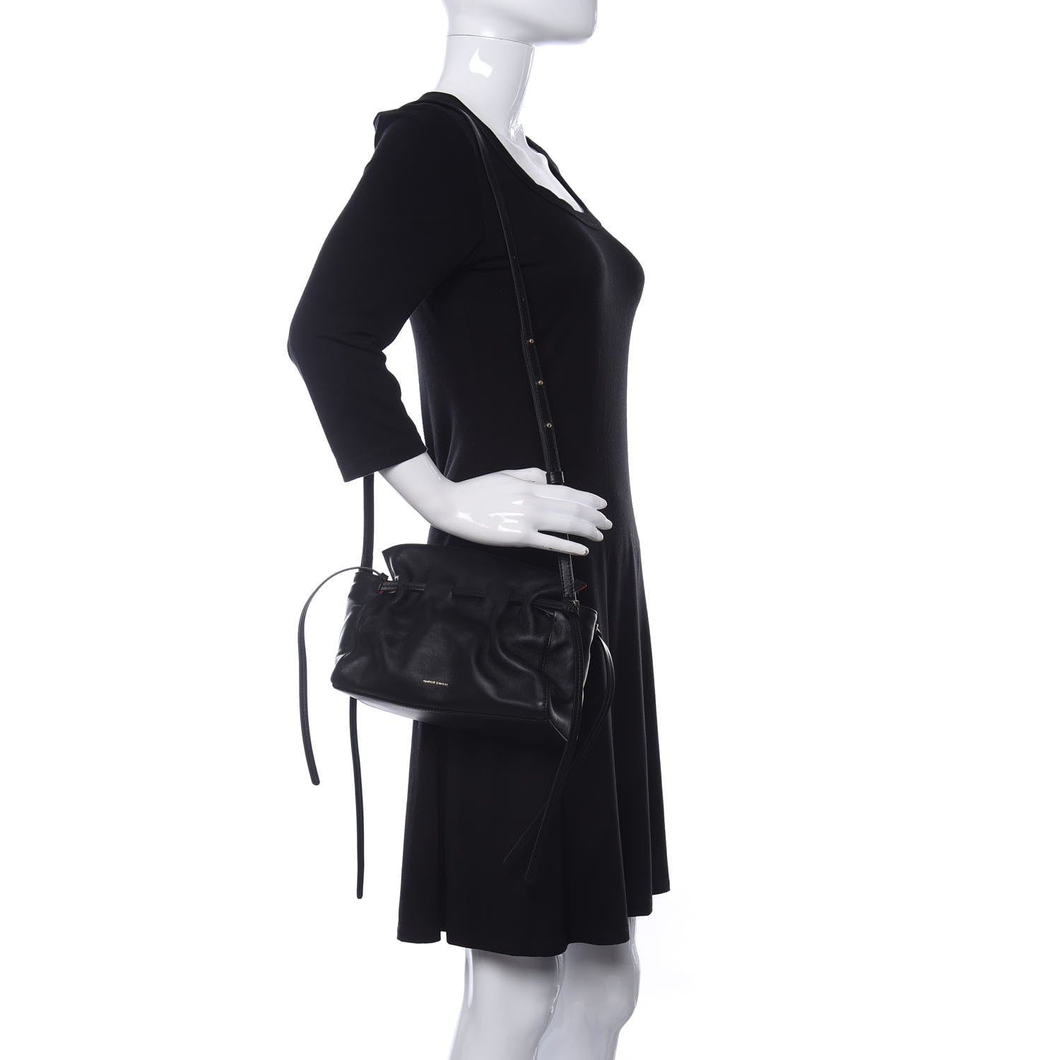 Mansur Gavriel Lambskin Mini Protea Bag Black Flamma 2 of 12