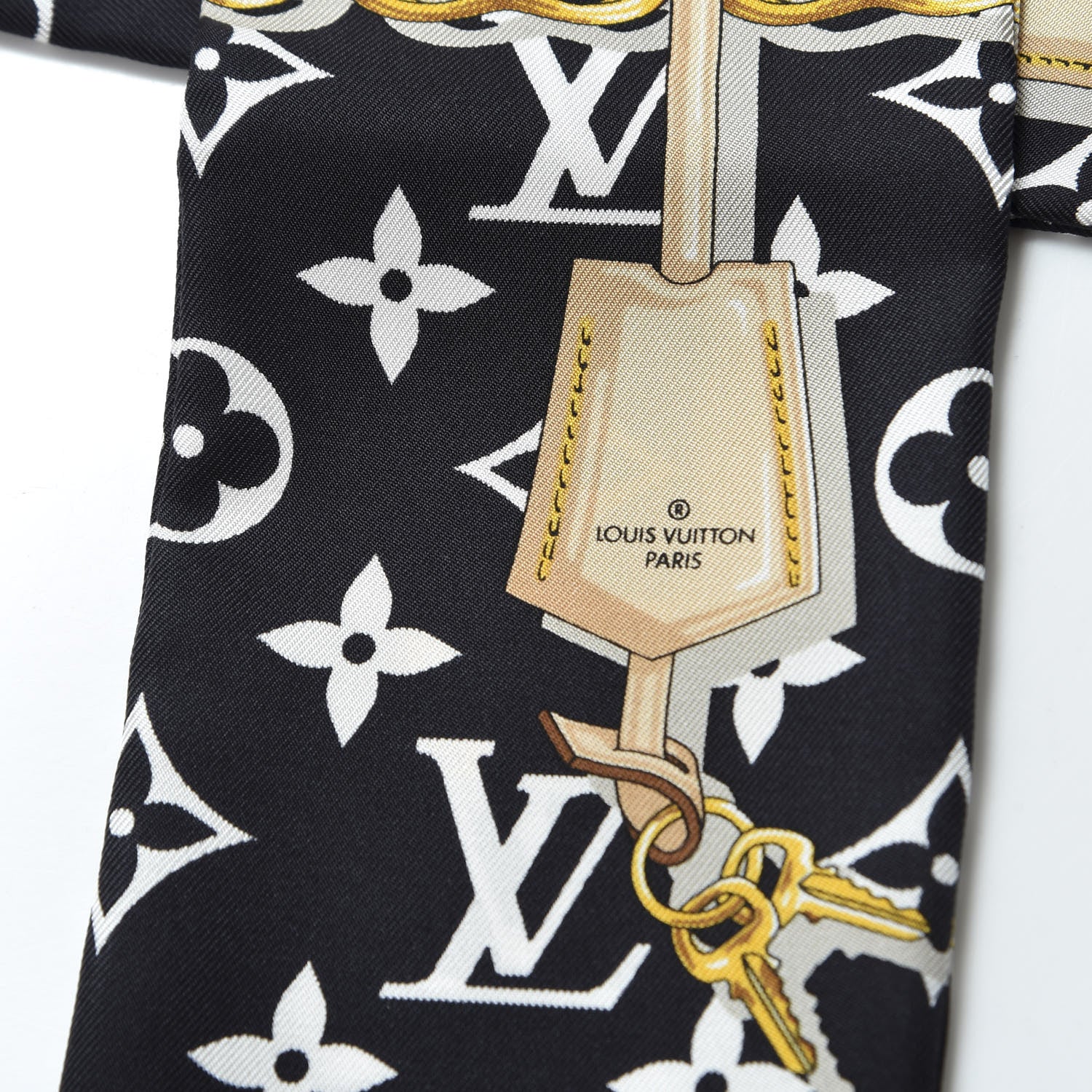 Louis Vuitton Silk Monogram Confidential Bandeau Black 5 of 5